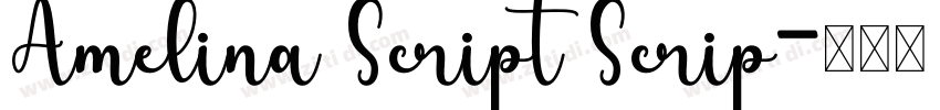 Amelina Script Scrip字体转换